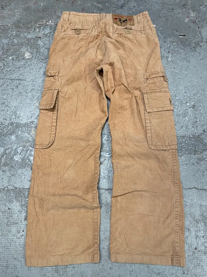 2000s Moschino Beige Cargo Pants - Image 7