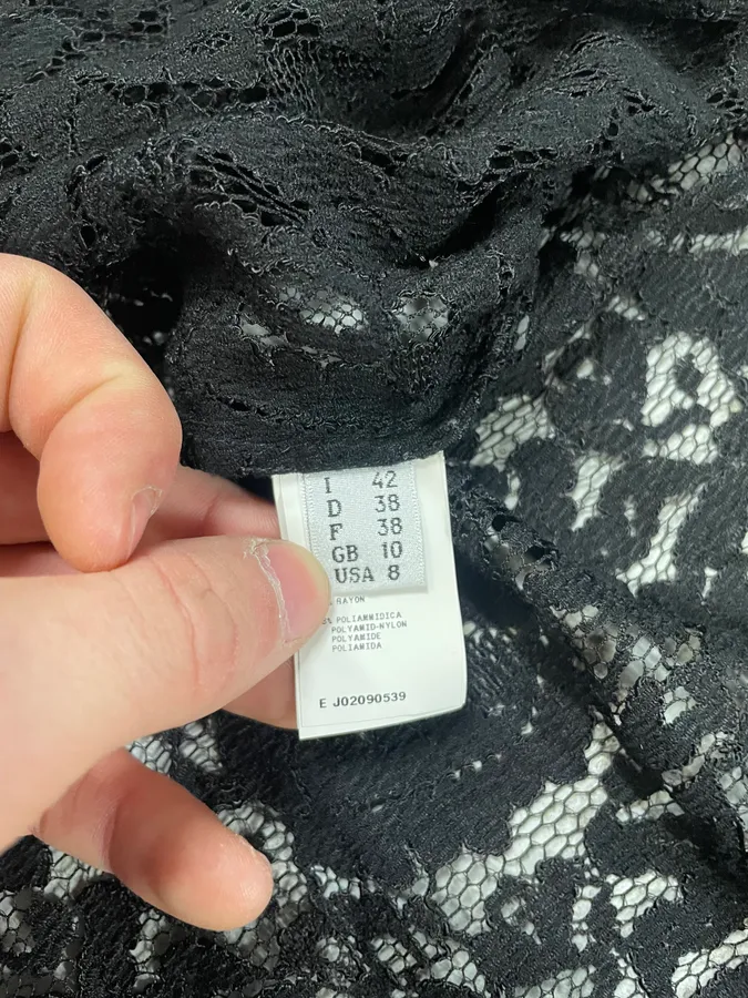 2000s Moschino Black Silk Flowers Shirt - Image 9