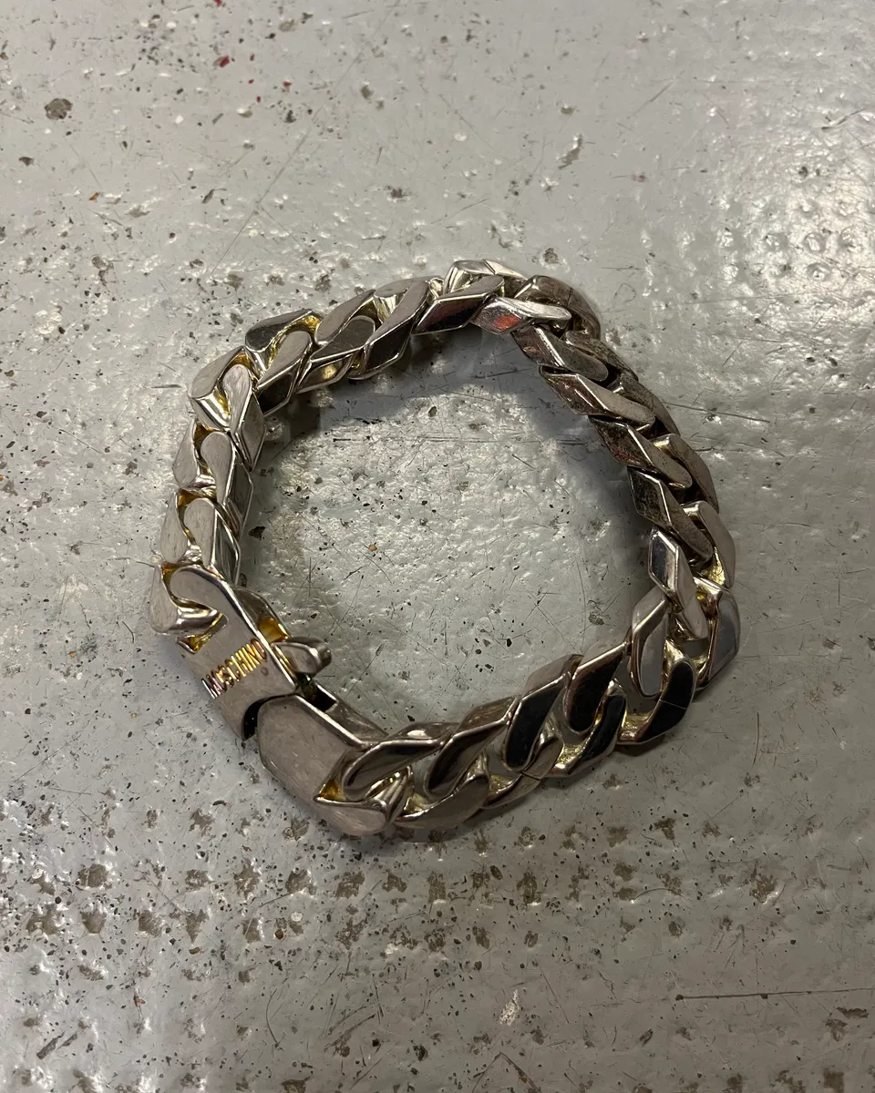 2000s Moschino Metal Chain Bracelet - Image 2