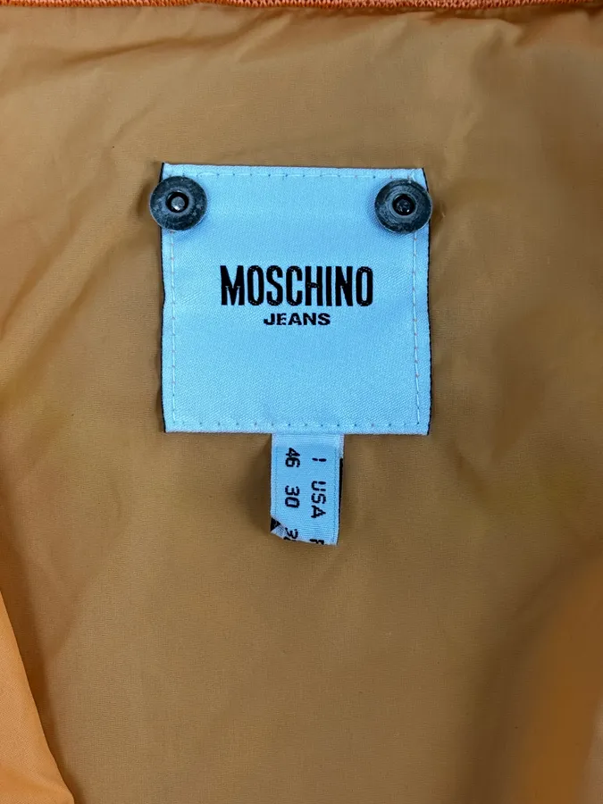 2000s Moschino Orange Faded Light Jacket - Image 11