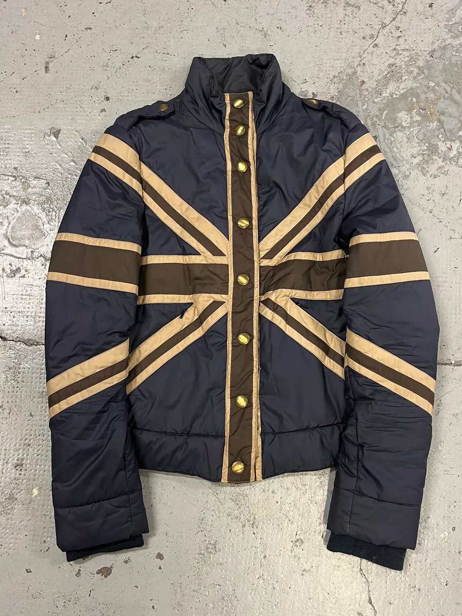 2000s Moschino UK Blue Puffer Jacket - Image 4