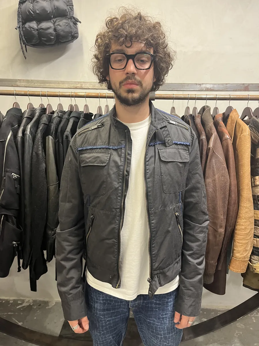 2000s Moschino Utility Black Worker Bomber Jacket - Image 3