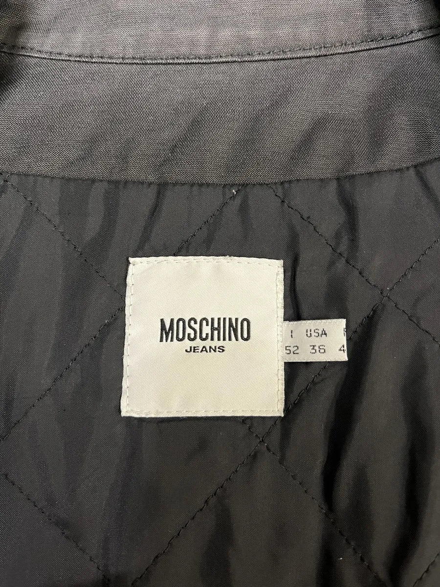 2000s Moschino Utility Black Worker Bomber Jacket - Image 6