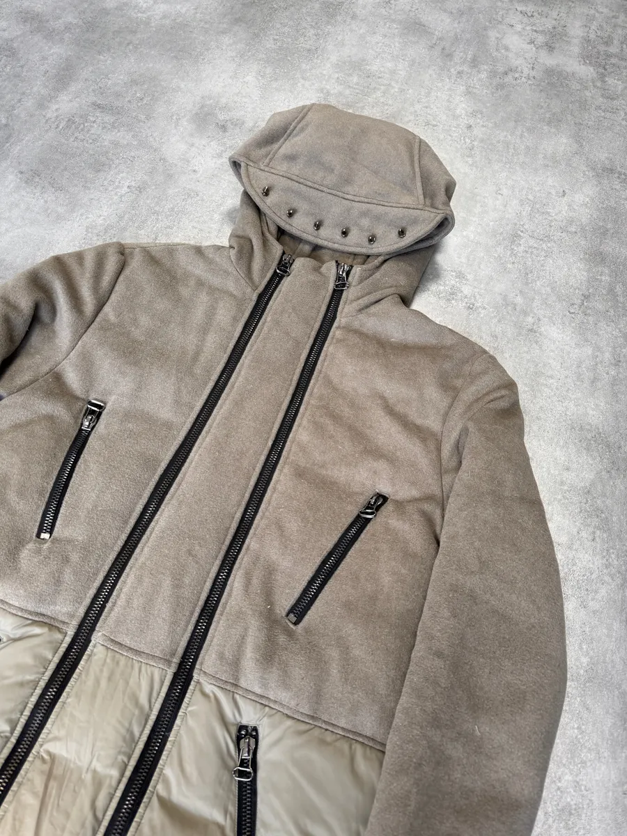 2000s Pierre Balmain Double Zip Punk Hybrid Coat - Image 2