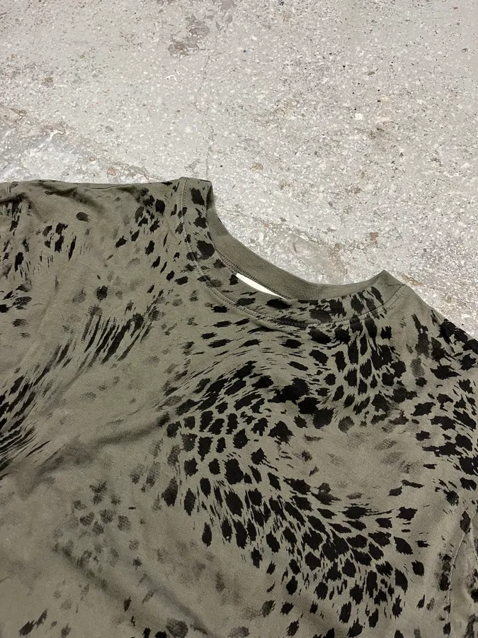 2000s Pierre Balmain Green Leopard Fury Effect Longsleeves - Image 5