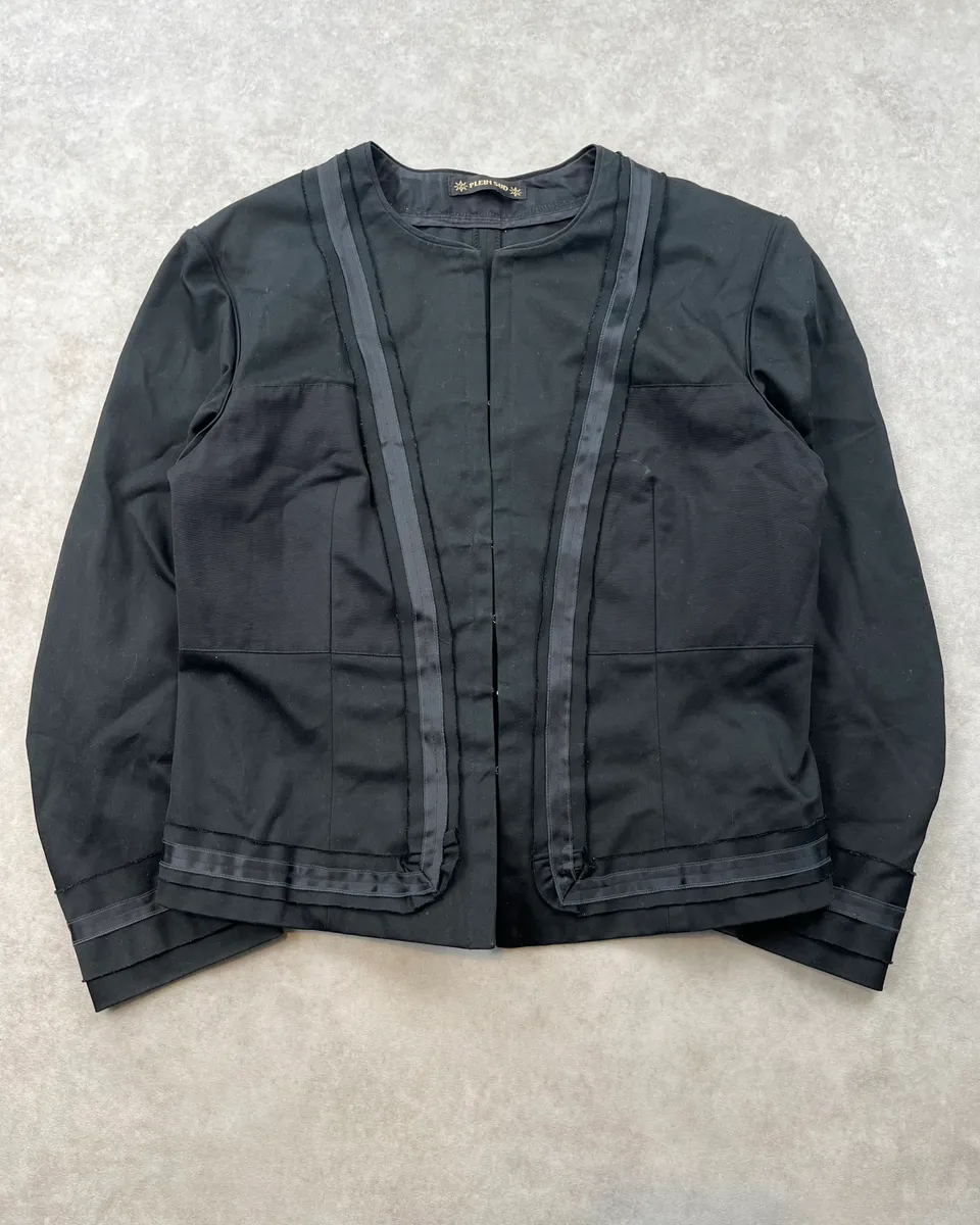 2000s Plein Sud Black Contrast Stitch Light Jacket - Image 4