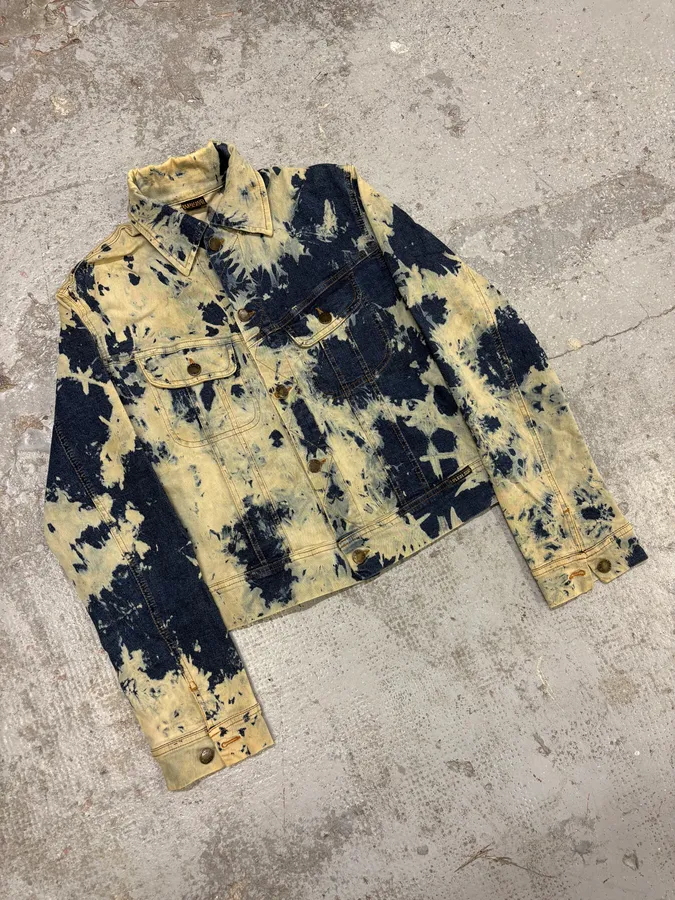 2000s Plein Sud Bleached Denim Jacket - Image 2