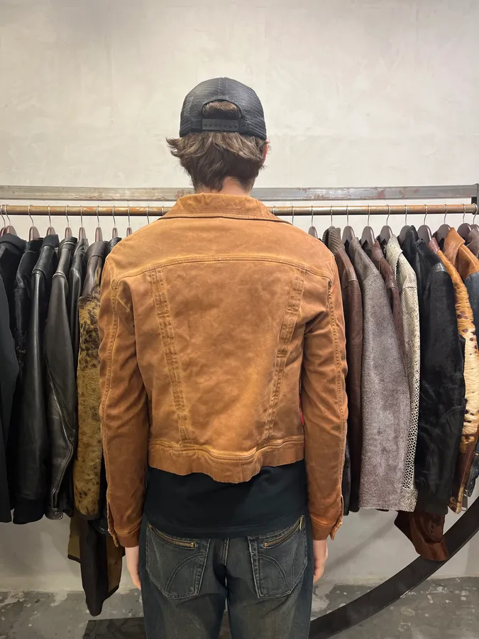 2000s Plein Sud Orange Faded Jacket - Image 5