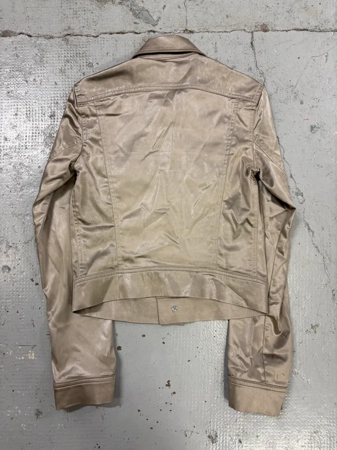 2000s Plein Sud Silver Nylon Buttoned Jacket - Image 6