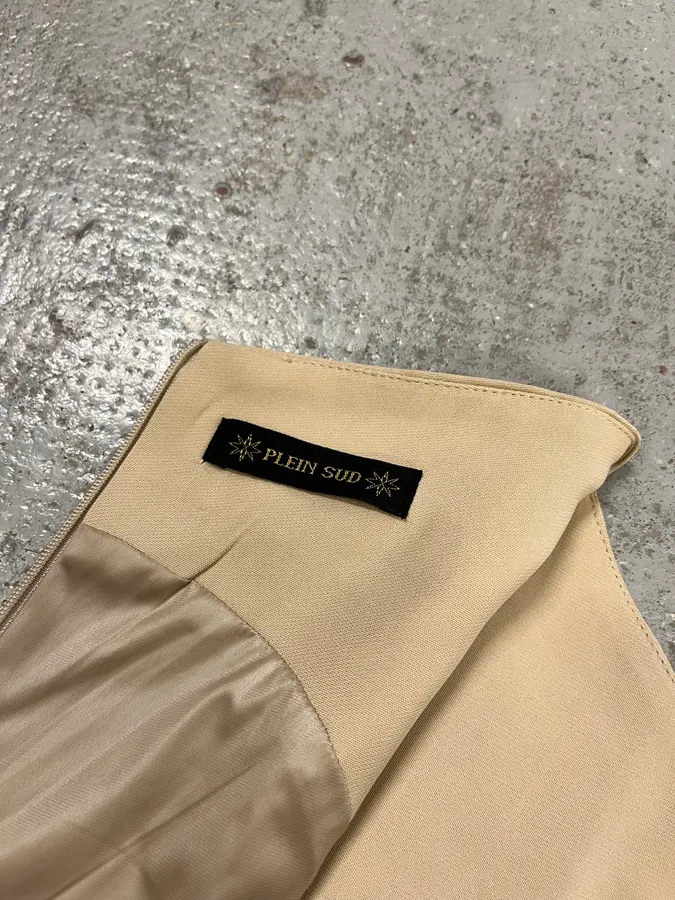 2000s Plein Sud Structured Beige Premium Dress - Image 10