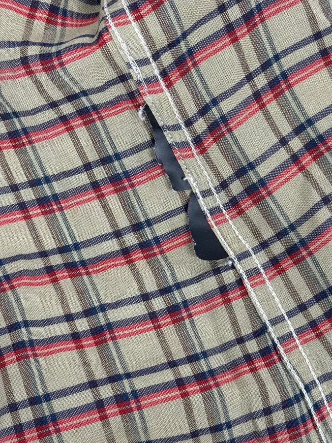 2000s Prada Beige Checkered Classy Shirt - Image 10
