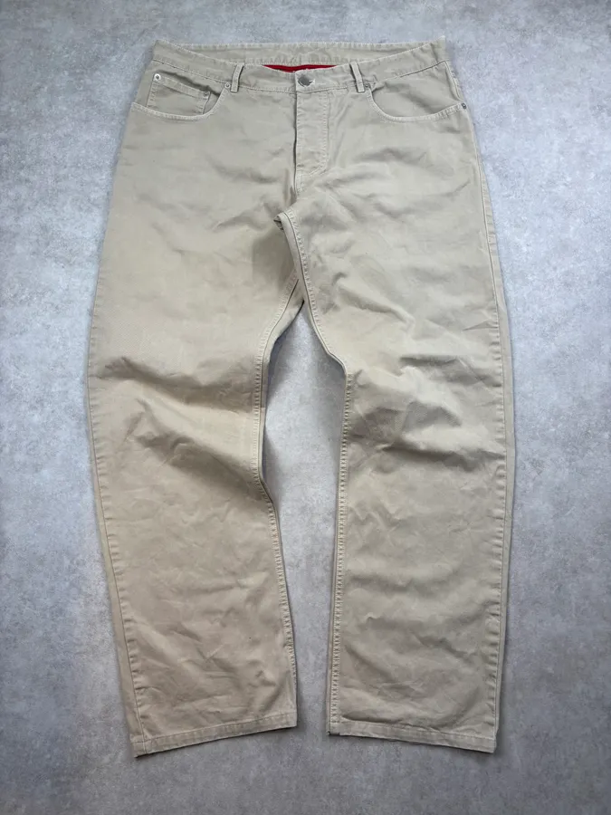 2000s Prada Beige Classy Chinos Pants