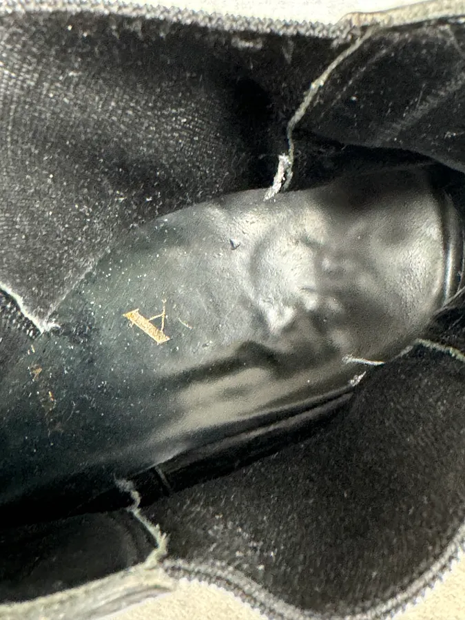 2000s Prada Black Biker Leather Minimalist Boots - Image 9