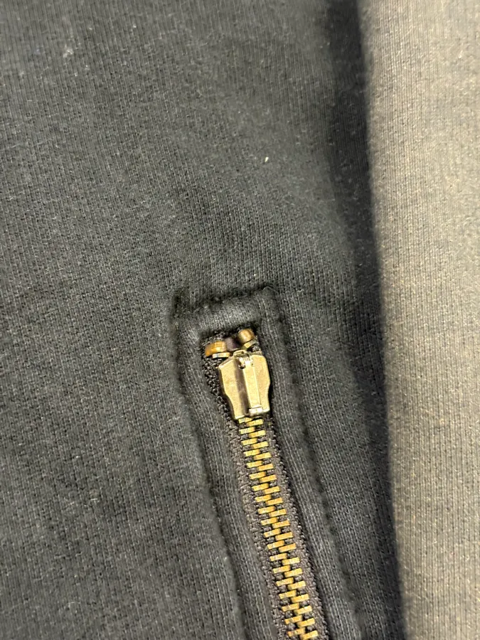 2000s Prada Black & Grey Nylon Zip-Up Sweater - Image 15