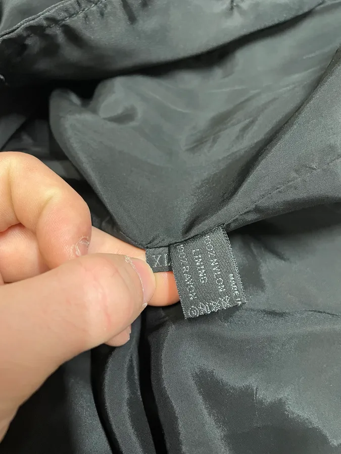 2000s Prada Black Light Nylon Long Naval Jacket - Image 11