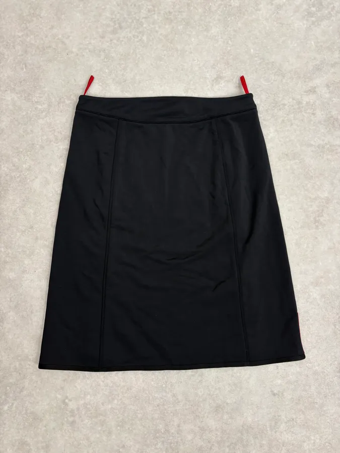 2000s Prada Black Linea Rossa Multi Zips Skirt - Image 7