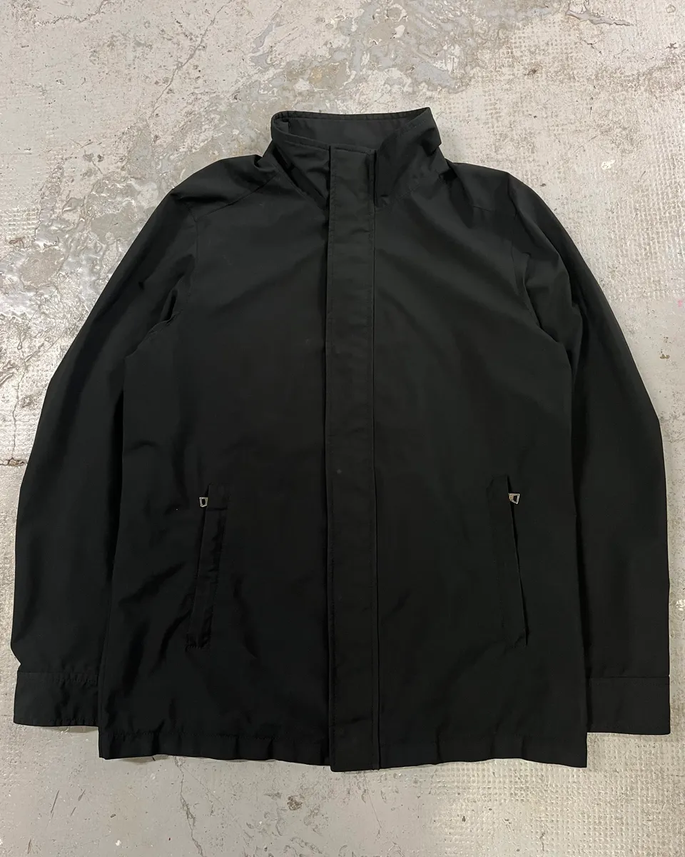 2000s Prada Black Linea Rossa Rain Jacket