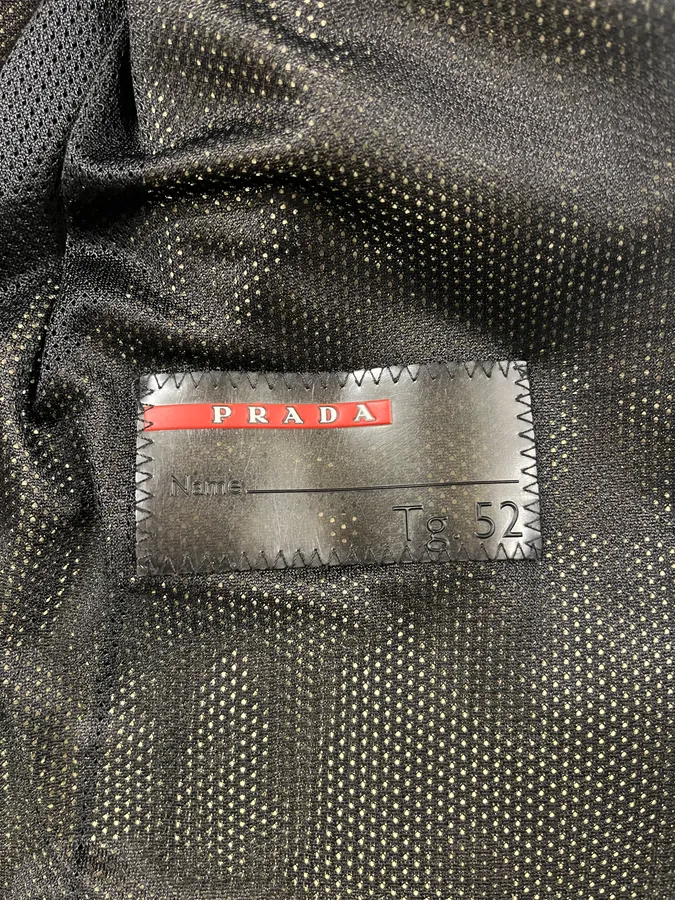 2000s Prada Black Linea Rossa Rain Jacket - Image 8