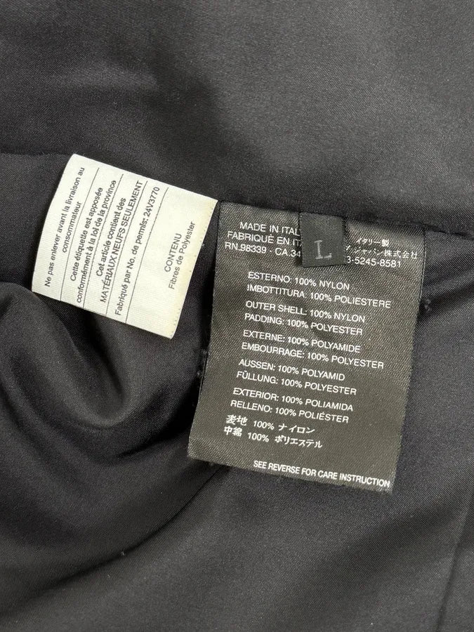 2000s Prada Black Minimal Nylon Bomber Jacket - Image 11