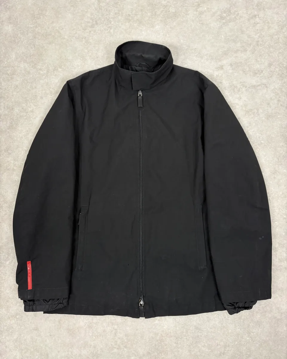 2000s Prada Black Minimalist Jacket