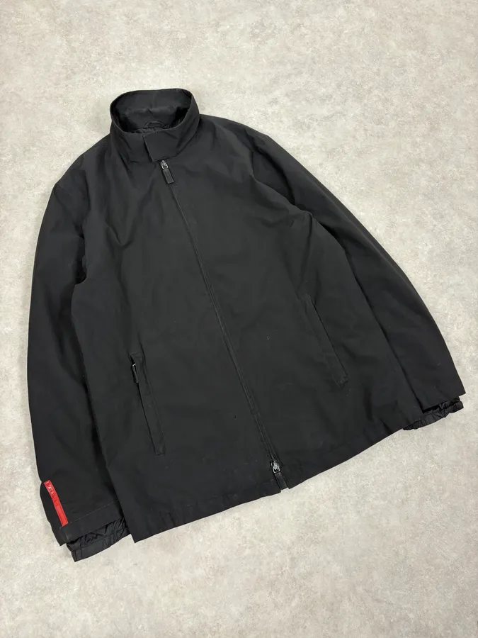 2000s Prada Black Minimalist Jacket - Image 4