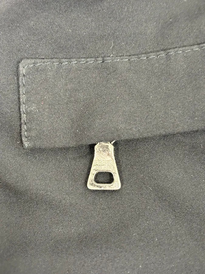 2000s Prada Black Minimalist Jacket - Image 9