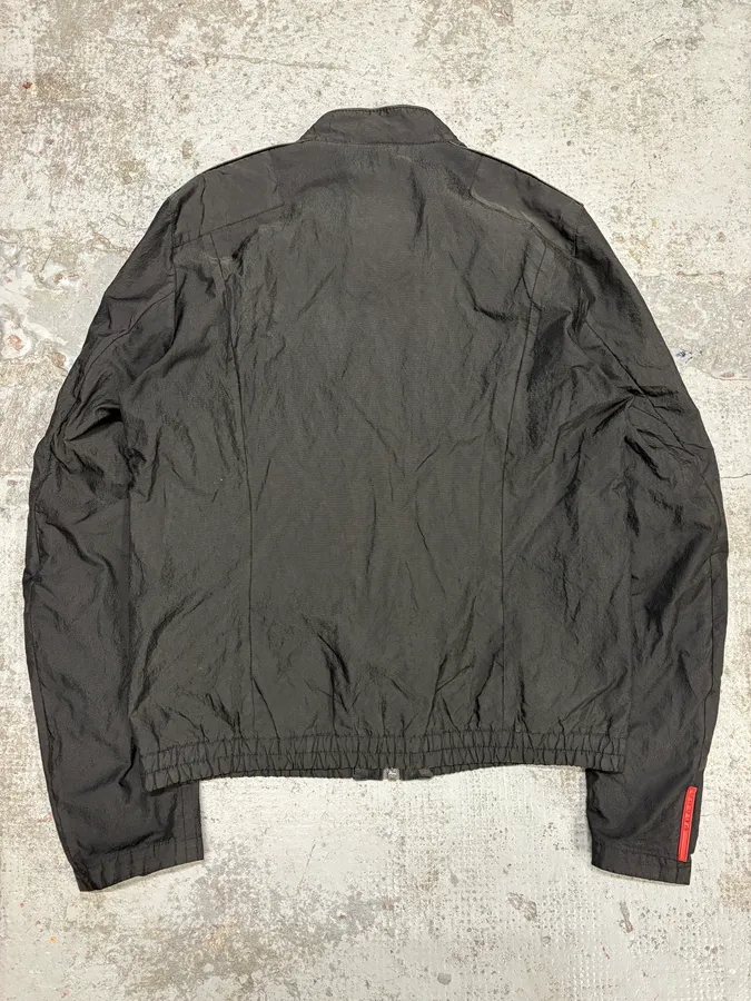2000s Prada Black Minimalist Jacket - Image 7