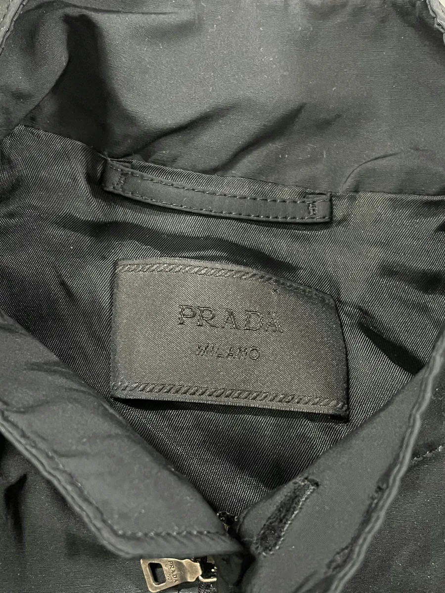 2000s Prada Black Minimalist Light Jacket - Image 7