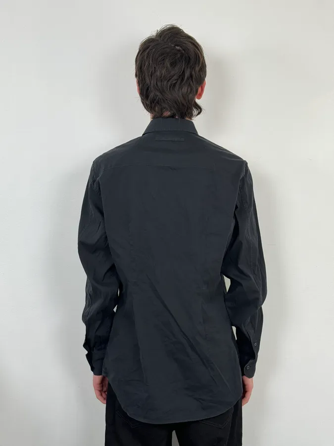 2000s Prada Black Minimalist Shirt - Image 3