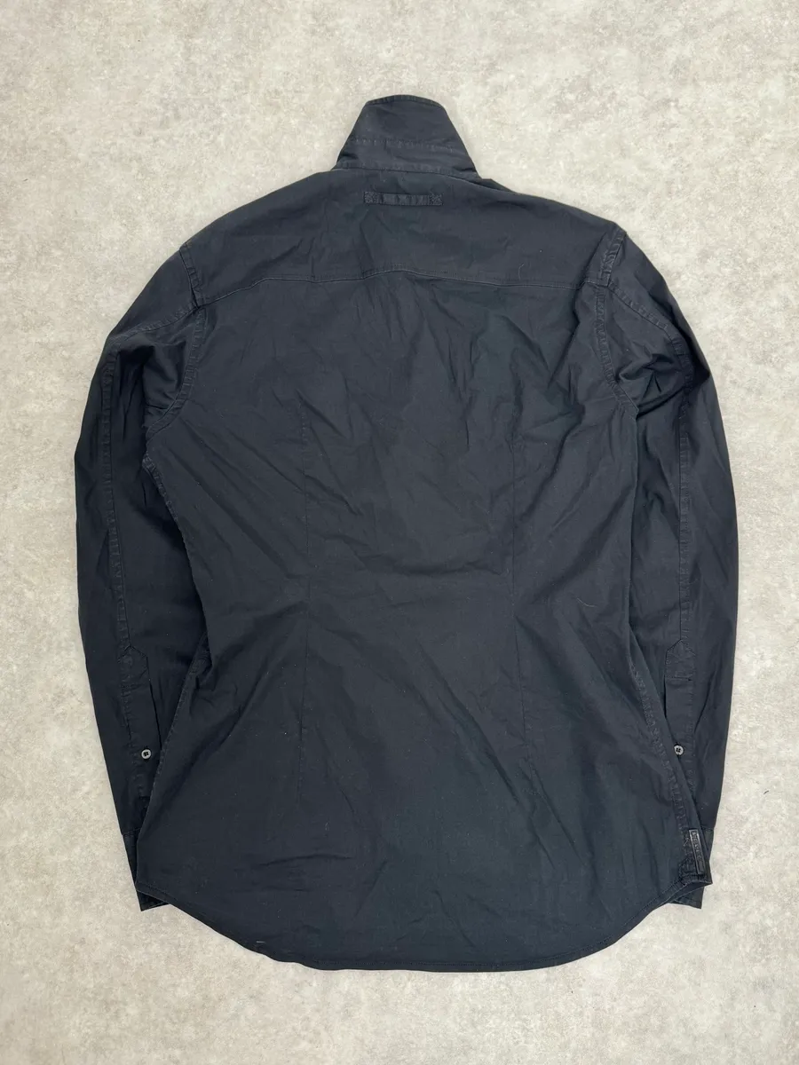 2000s Prada Black Minimalist Shirt - Image 7