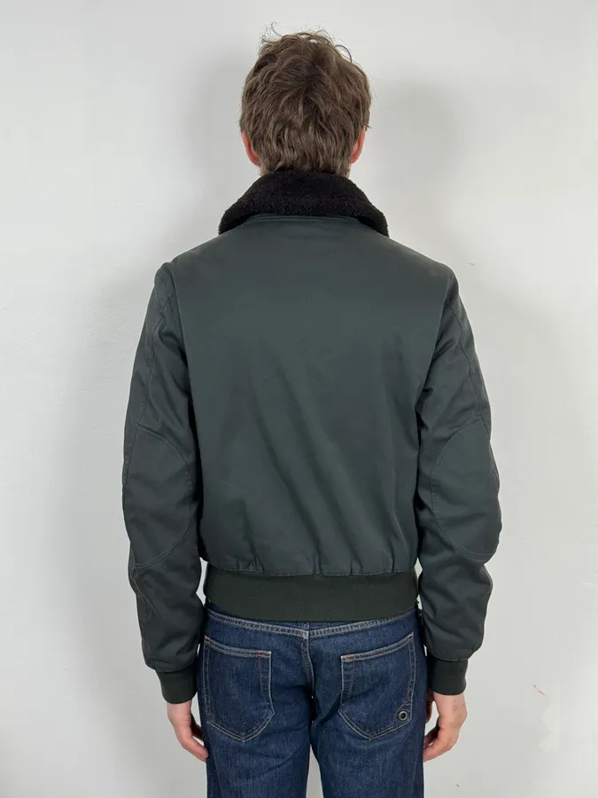2000s Prada Black Nylon Bomber Jacket - Image 3