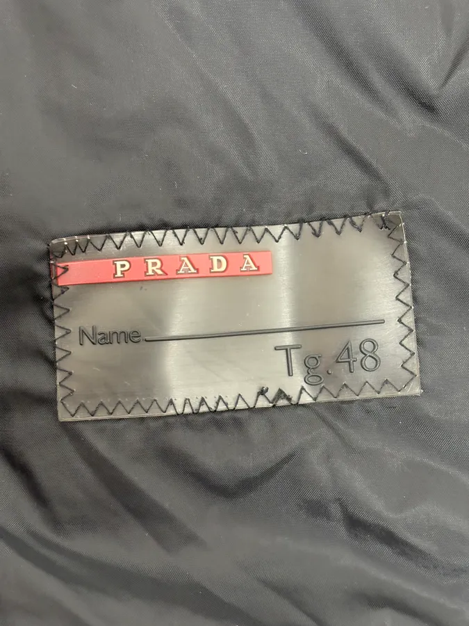 2000s Prada Black Nylon Bomber Jacket - Image 11