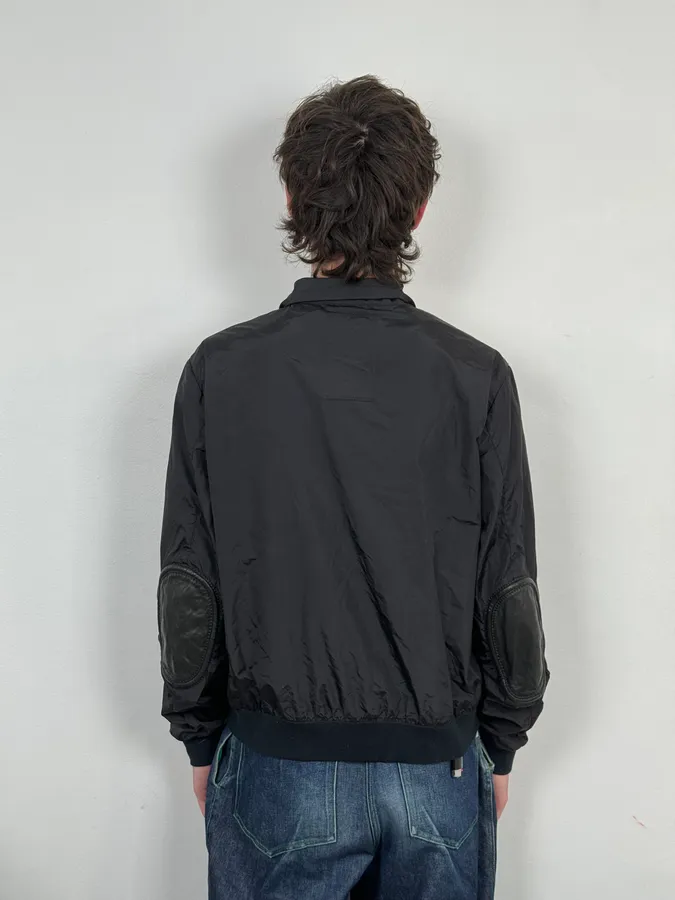 2000s Prada Black Nylon Bomber Jacket - Image 3