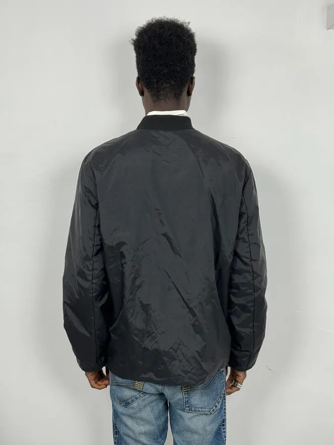 2000s Prada Black Nylon Bomber Jacket - Image 3