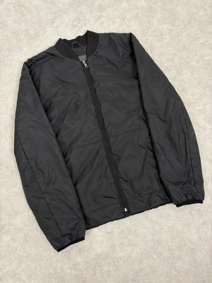 2000s Prada Black Nylon Bomber Jacket - Image 4