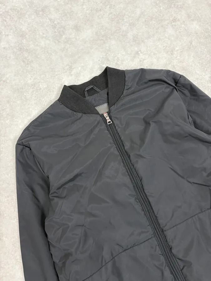 2000s Prada Black Nylon Bomber Jacket - Image 5
