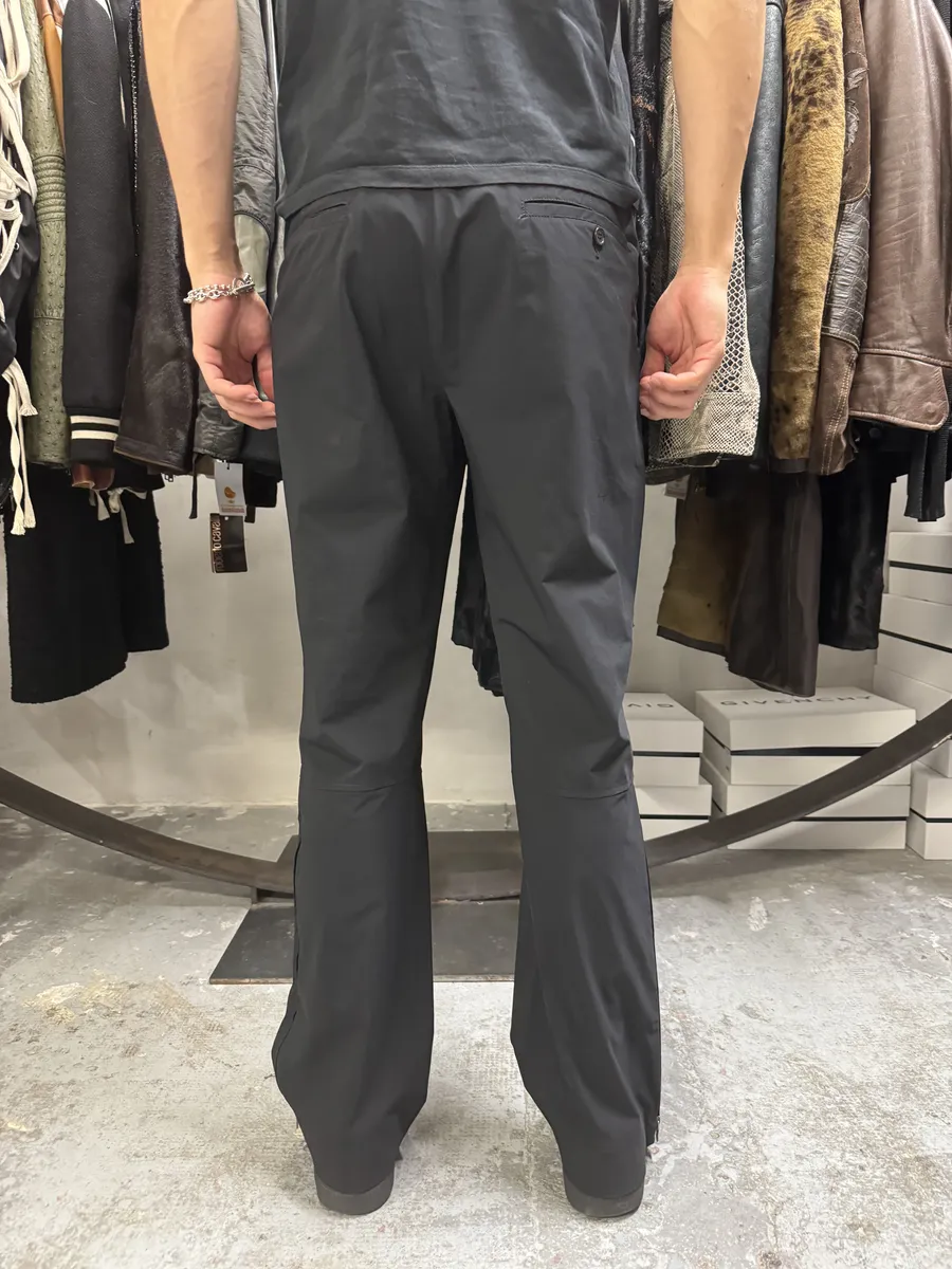 2000s Prada Black Nylon Linea Rossa Side Zips Pants - Image 5