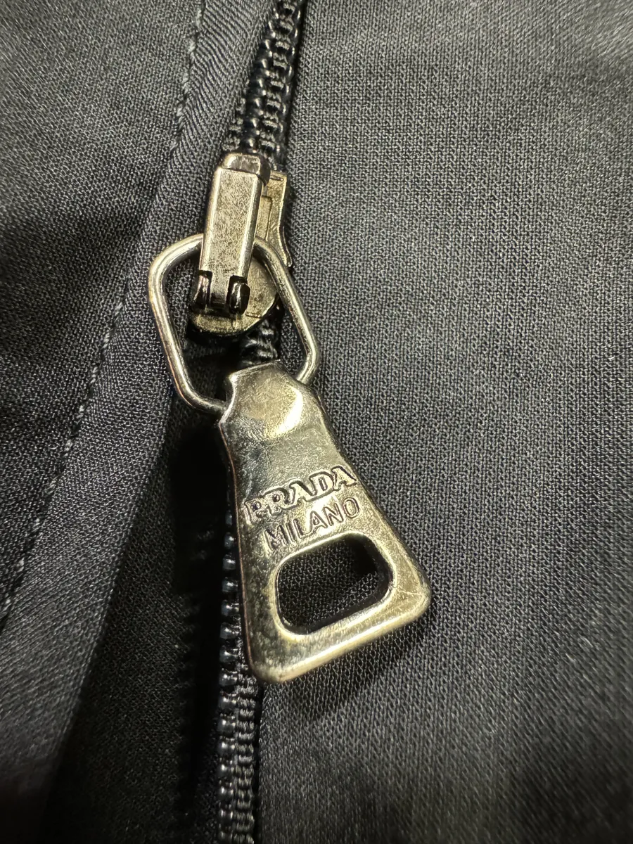 2000s Prada Black Nylon Linea Rossa Side Zips Pants - Image 9