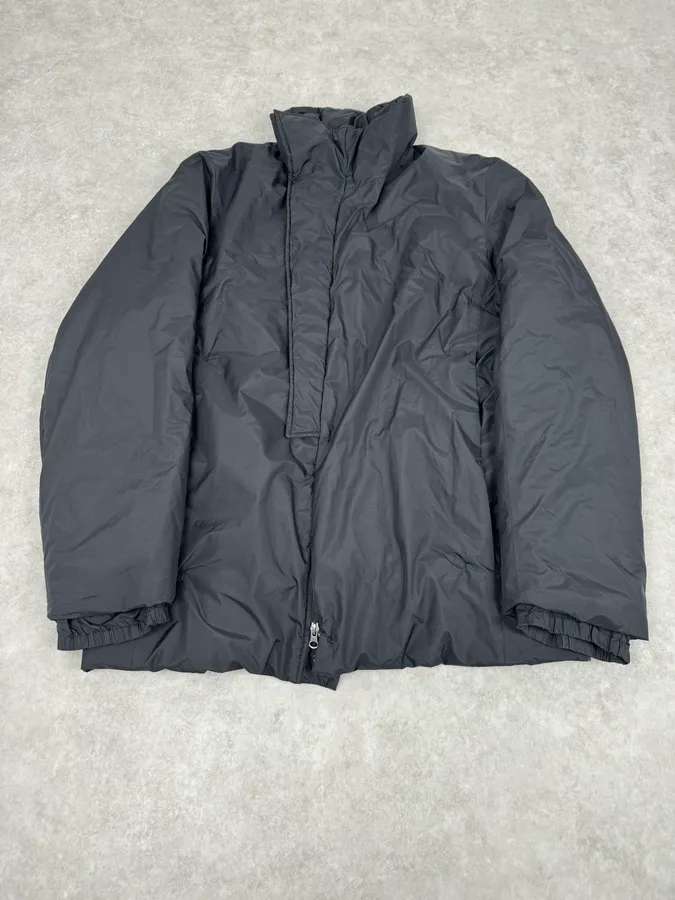 2000s Prada Black Puffer Asymmetrical Jacket - Image 4