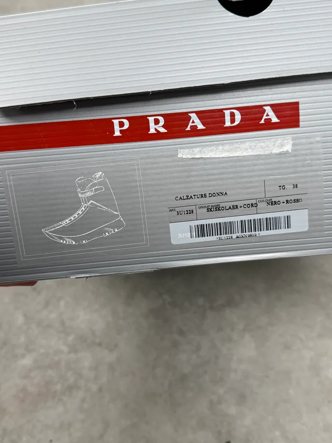 2000s Prada Black & Red Leather High Boots - Image 10