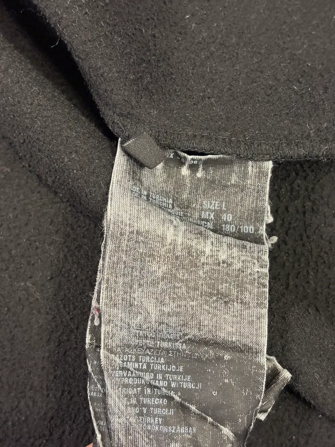 2000s Prada Black Wool & Nylon Fleece Hybrid Jacket - Image 12
