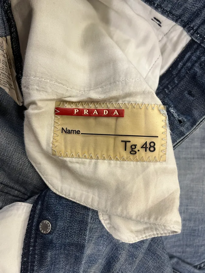 2000s Prada Blue Faded Denim Jeans - Image 11