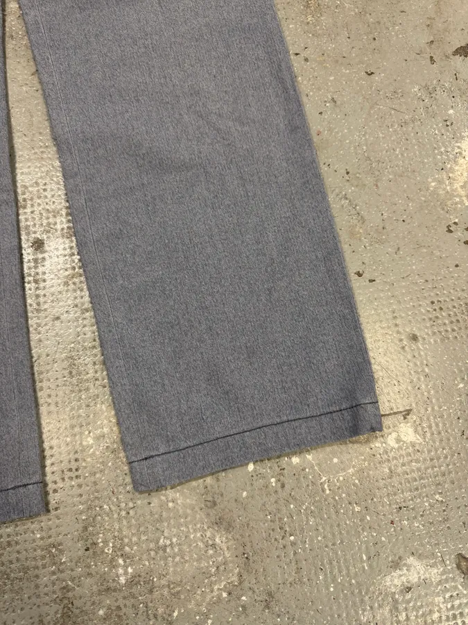 2000s Prada Blue Grey Minimalist Straight Pants - Image 13