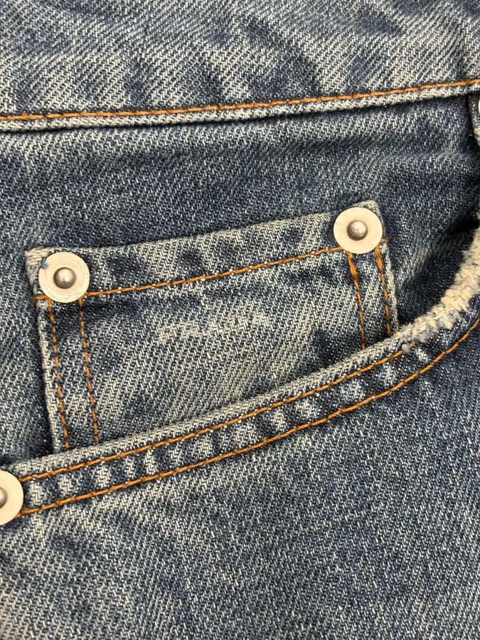 2000s Prada Blue Regular Denim Jeans - Image 12