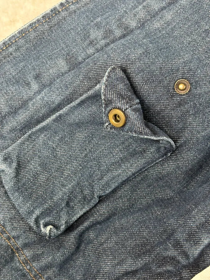 2000s Prada Blue Rock Denim Jacket - Image 9