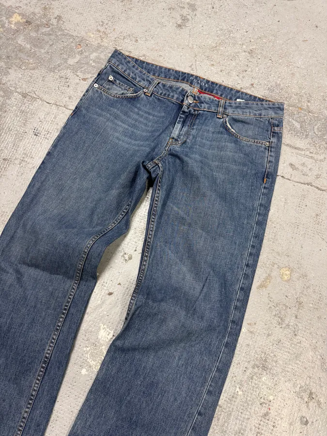 2000s Prada Blue Straight Denim Jeans - Image 7