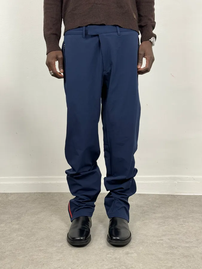 2000s Prada Blue Technical Nylon Pants - Image 2
