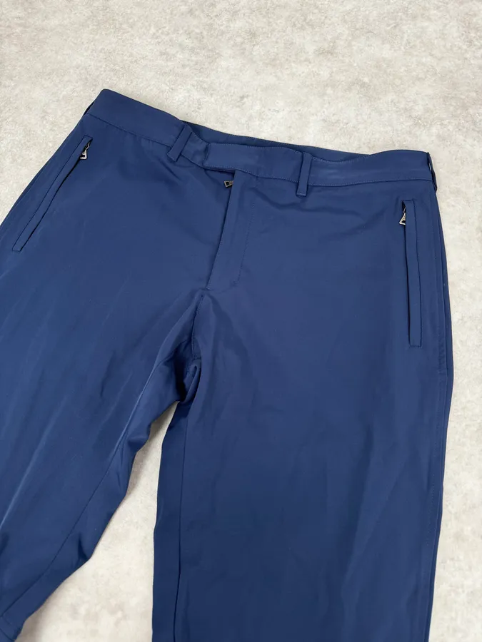2000s Prada Blue Technical Nylon Pants - Image 6
