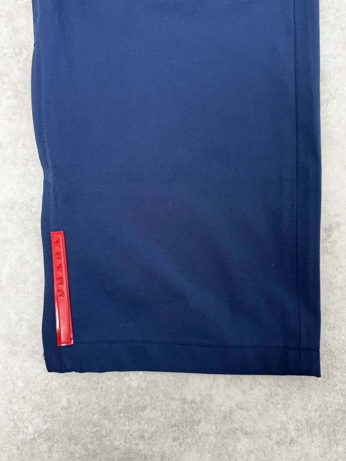 2000s Prada Blue Technical Nylon Pants - Image 8