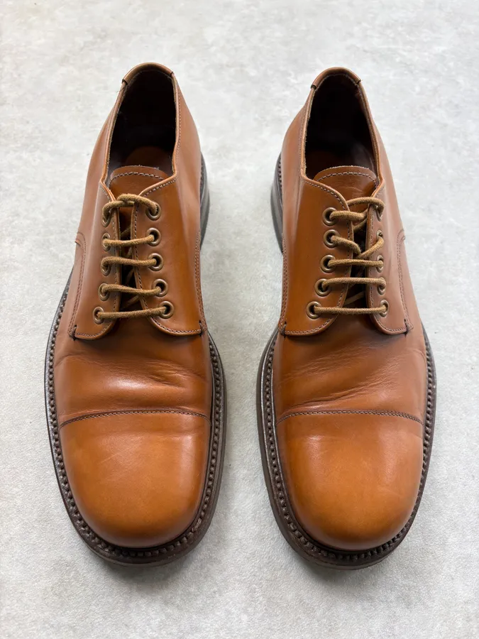 2000s Prada Brown Classy Leather Derbys - Image 2